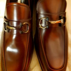 Salvatore Ferragamo brown dress shoes